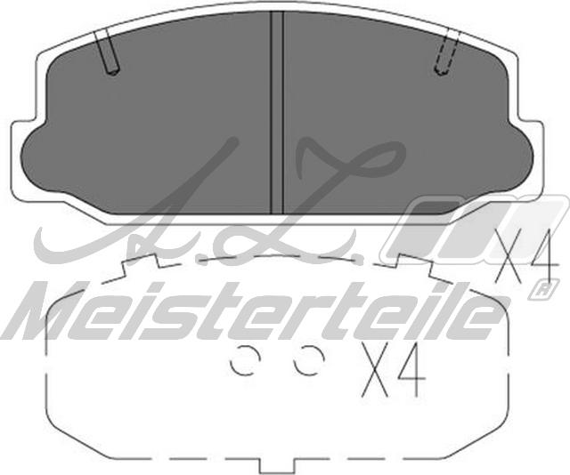 A.Z. Meisterteile AZMT-44-022-2209 - Комплект спирачно феродо, дискови спирачки vvparts.bg