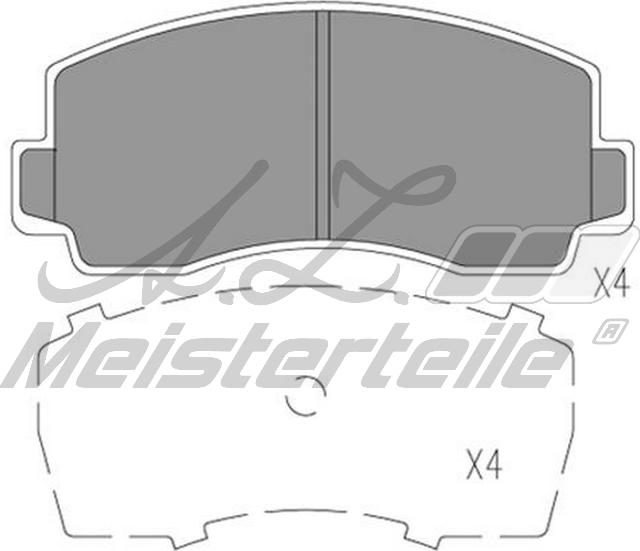 A.Z. Meisterteile AZMT-44-022-2210 - Комплект спирачно феродо, дискови спирачки vvparts.bg