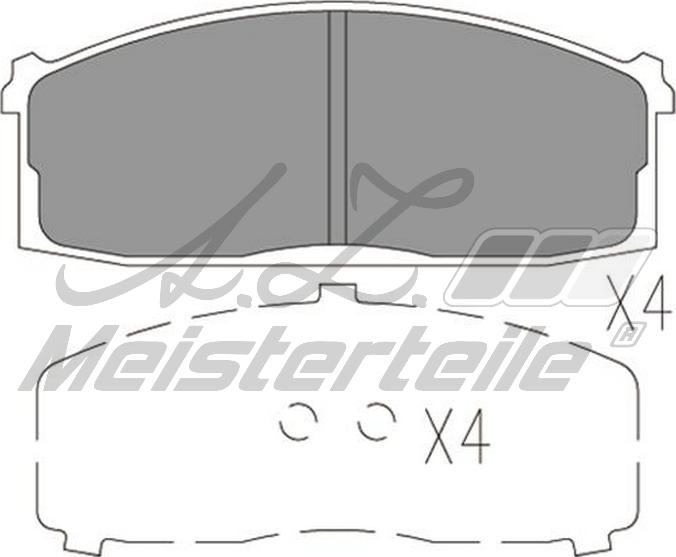 A.Z. Meisterteile AZMT-44-022-2234 - Комплект спирачно феродо, дискови спирачки vvparts.bg