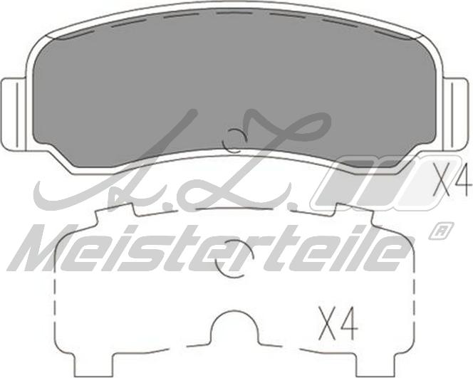 A.Z. Meisterteile AZMT-44-022-2236 - Комплект спирачно феродо, дискови спирачки vvparts.bg