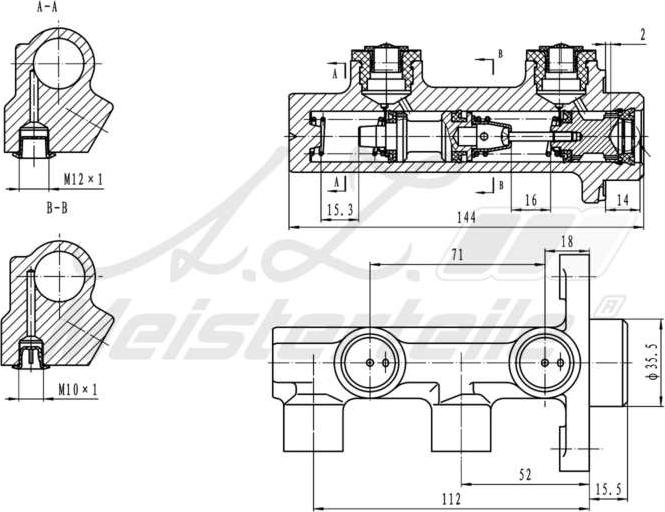 A.Z. Meisterteile AZMT-44-110-1059 - Спирачна помпа vvparts.bg