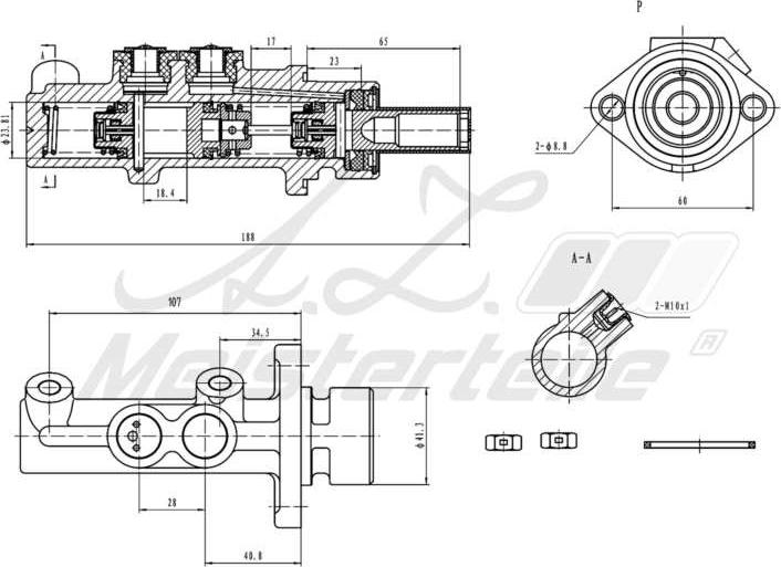 A.Z. Meisterteile AZMT-44-110-1058 - Спирачна помпа vvparts.bg