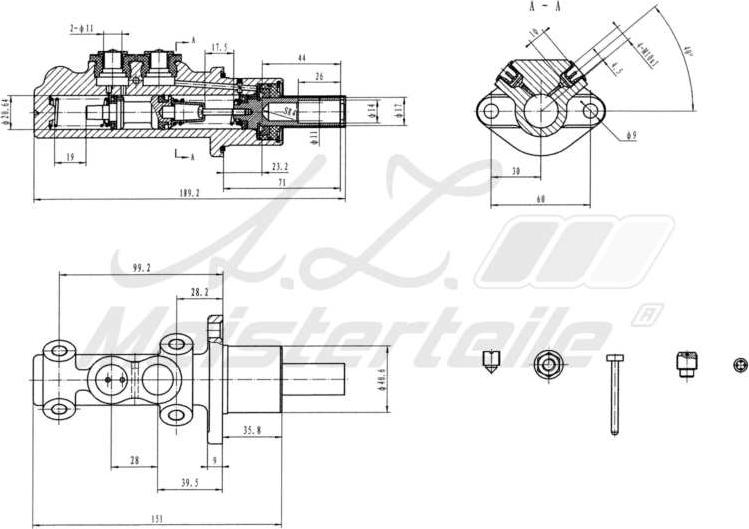 A.Z. Meisterteile AZMT-44-110-1004 - Спирачна помпа vvparts.bg