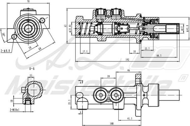 A.Z. Meisterteile AZMT-44-110-1019 - Спирачна помпа vvparts.bg