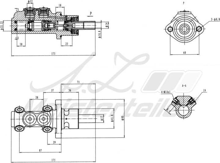 A.Z. Meisterteile AZMT-44-110-1032 - Спирачна помпа vvparts.bg