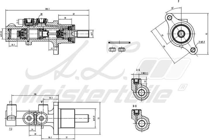 A.Z. Meisterteile AZMT-44-110-1078 - Спирачна помпа vvparts.bg