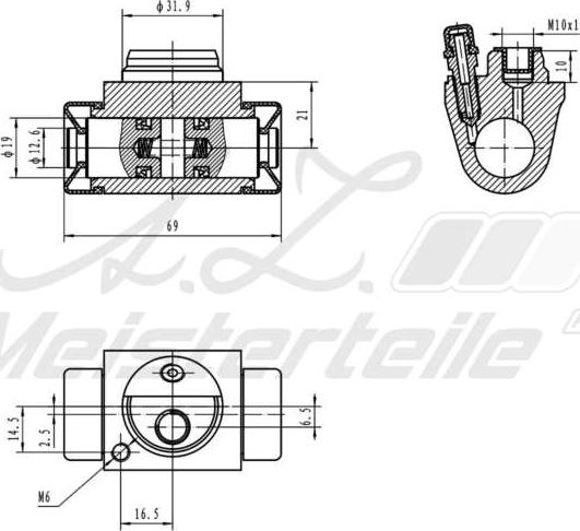 A.Z. Meisterteile AZMT-44-111-1099 - Спирачно цилиндърче на колелото vvparts.bg