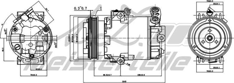 A.Z. Meisterteile AZMT-45-041-1096 - Компресор, климатизация vvparts.bg