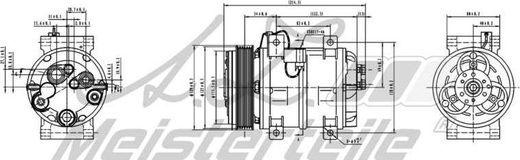 A.Z. Meisterteile AZMT-45-041-1090 - Компресор, климатизация vvparts.bg