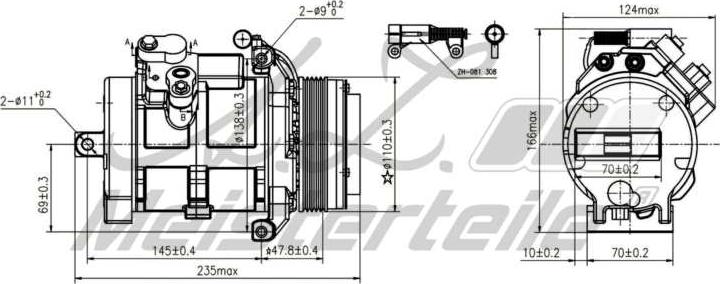 A.Z. Meisterteile AZMT-45-041-1049 - Компресор, климатизация vvparts.bg