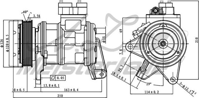 A.Z. Meisterteile AZMT-45-041-1052 - Компресор, климатизация vvparts.bg