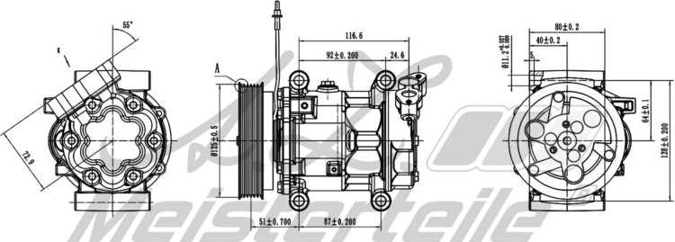 A.Z. Meisterteile AZMT-45-041-1057 - Компресор, климатизация vvparts.bg