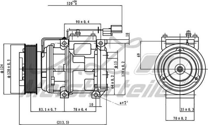 A.Z. Meisterteile AZMT-45-041-1064 - Компресор, климатизация vvparts.bg