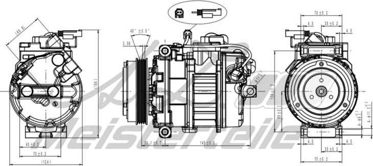 A.Z. Meisterteile AZMT-45-041-1065 - Компресор, климатизация vvparts.bg