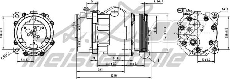 A.Z. Meisterteile AZMT-45-041-1063 - Компресор, климатизация vvparts.bg