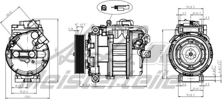 A.Z. Meisterteile AZMT-45-041-1004 - Компресор, климатизация vvparts.bg