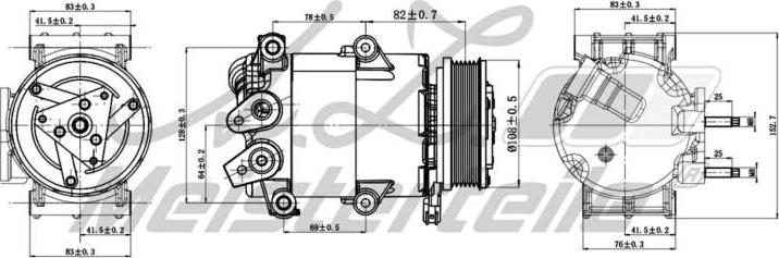 A.Z. Meisterteile AZMT-45-041-1000 - Компресор, климатизация vvparts.bg