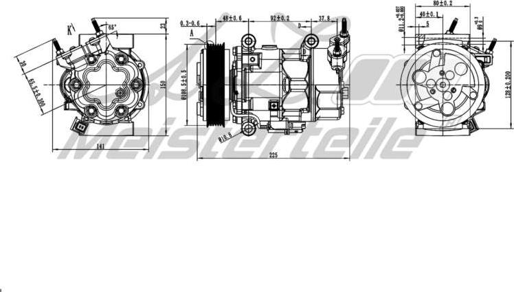 A.Z. Meisterteile AZMT-45-041-1001 - Компресор, климатизация vvparts.bg