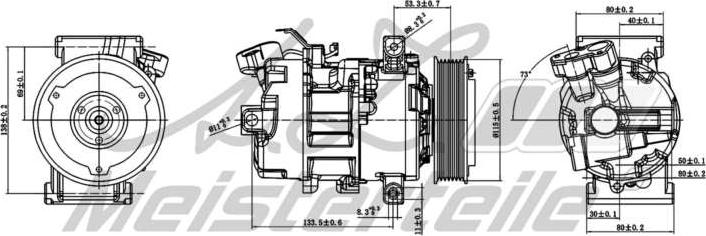 A.Z. Meisterteile AZMT-45-041-1007 - Компресор, климатизация vvparts.bg