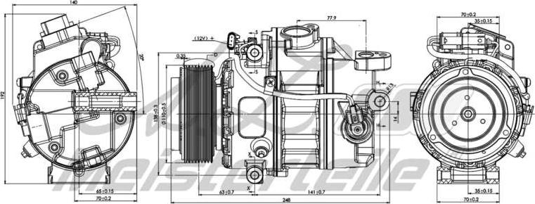 A.Z. Meisterteile AZMT-45-041-1017 - Компресор, климатизация vvparts.bg