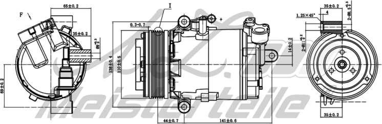 A.Z. Meisterteile AZMT-45-041-1084 - Компресор, климатизация vvparts.bg