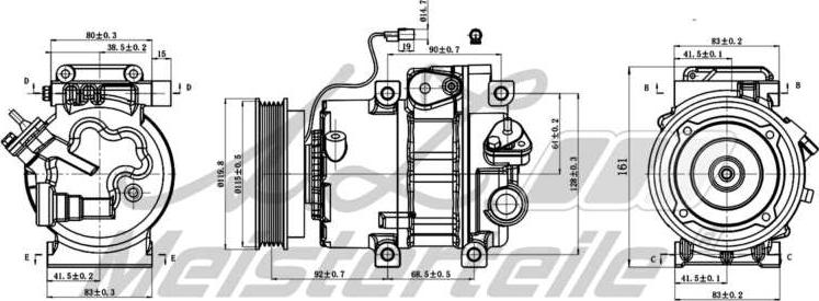 A.Z. Meisterteile AZMT-45-041-1083 - Компресор, климатизация vvparts.bg