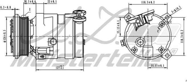 A.Z. Meisterteile AZMT-45-041-1038 - Компресор, климатизация vvparts.bg