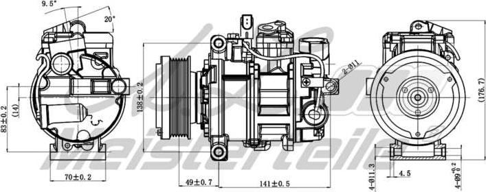 A.Z. Meisterteile AZMT-45-041-1032 - Компресор, климатизация vvparts.bg