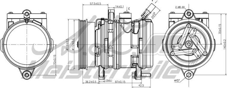 A.Z. Meisterteile AZMT-45-041-1079 - Компресор, климатизация vvparts.bg