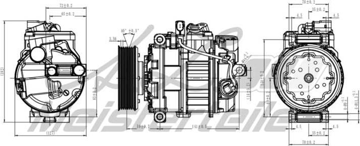 A.Z. Meisterteile AZMT-45-041-1075 - Компресор, климатизация vvparts.bg