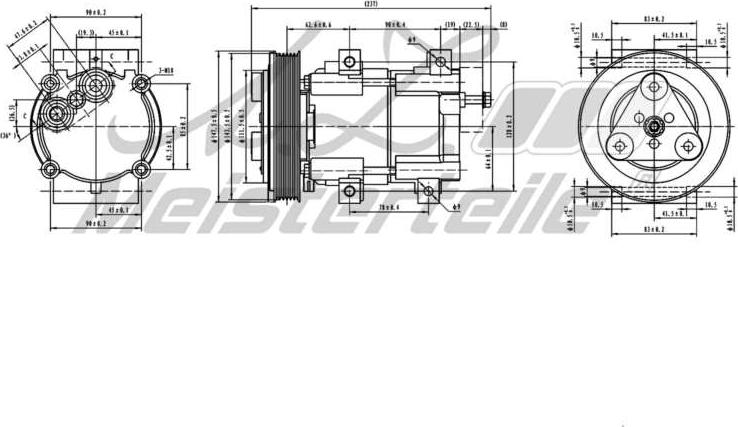 A.Z. Meisterteile AZMT-45-041-1078 - Компресор, климатизация vvparts.bg