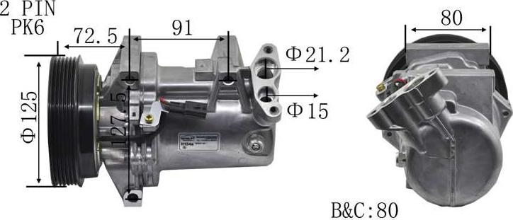 A.Z. Meisterteile AZMT-45-041-1157 - Компресор, климатизация vvparts.bg