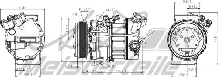 A.Z. Meisterteile AZMT-45-041-1105 - Компресор, климатизация vvparts.bg