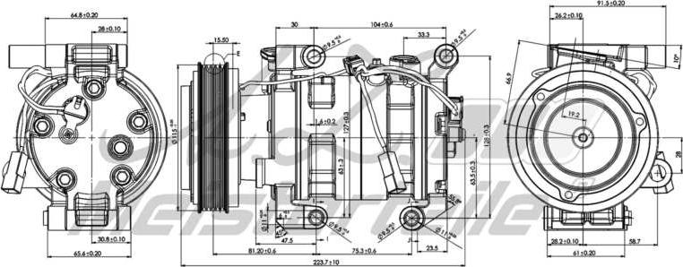 A.Z. Meisterteile AZMT-45-041-1101 - Компресор, климатизация vvparts.bg