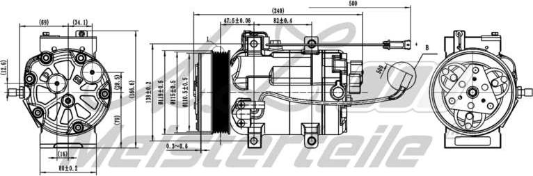 A.Z. Meisterteile AZMT-45-041-1108 - Компресор, климатизация vvparts.bg