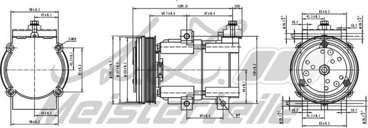 A.Z. Meisterteile AZMT-45-041-1118 - Компресор, климатизация vvparts.bg