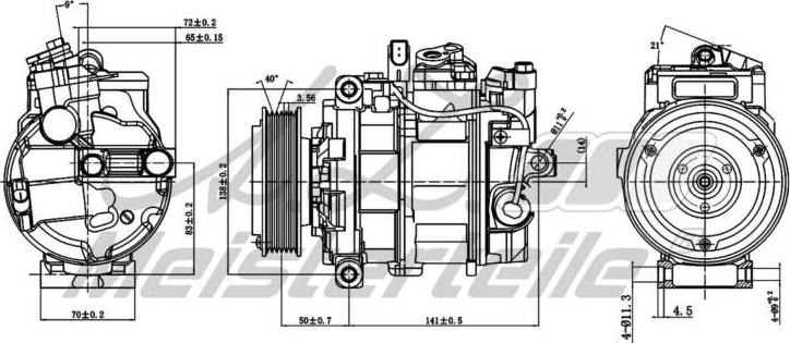 A.Z. Meisterteile AZMT-45-041-1139 - Компресор, климатизация vvparts.bg