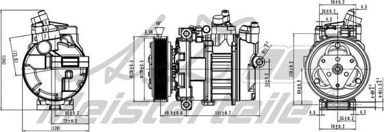 A.Z. Meisterteile AZMT-45-041-1137 - Компресор, климатизация vvparts.bg