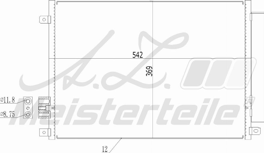 A.Z. Meisterteile AZMT-45-030-1449 - Кондензатор, климатизация vvparts.bg