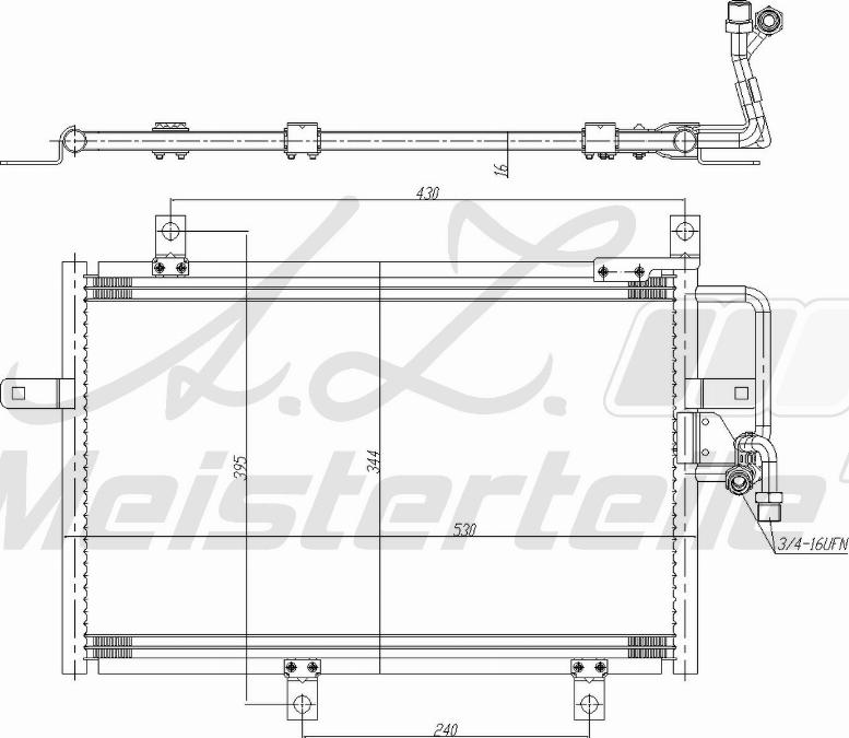 A.Z. Meisterteile AZMT-45-030-1536 - Кондензатор, климатизация vvparts.bg