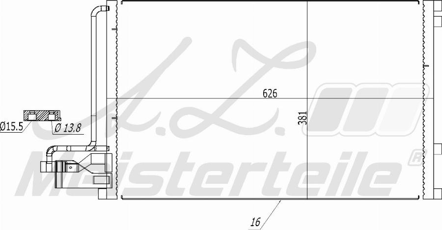 A.Z. Meisterteile AZMT-45-030-1399 - Кондензатор, климатизация vvparts.bg