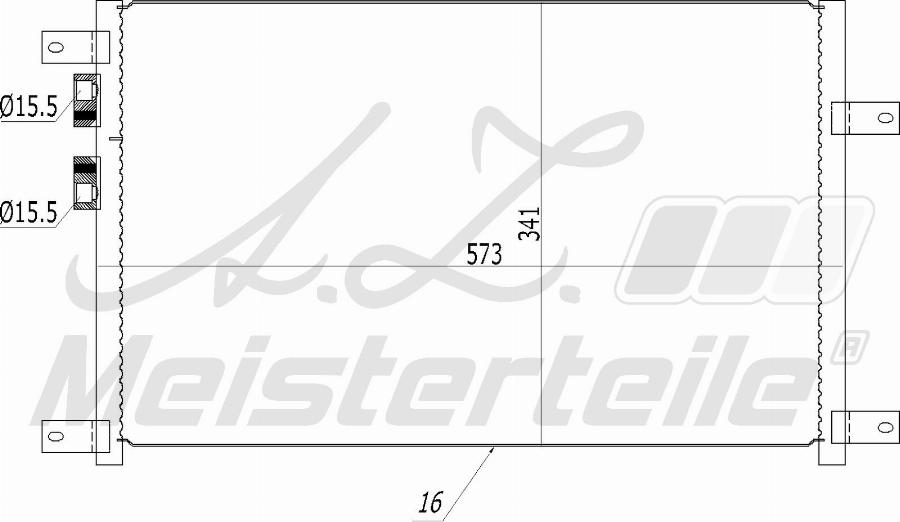 A.Z. Meisterteile AZMT-45-030-1359 - Кондензатор, климатизация vvparts.bg