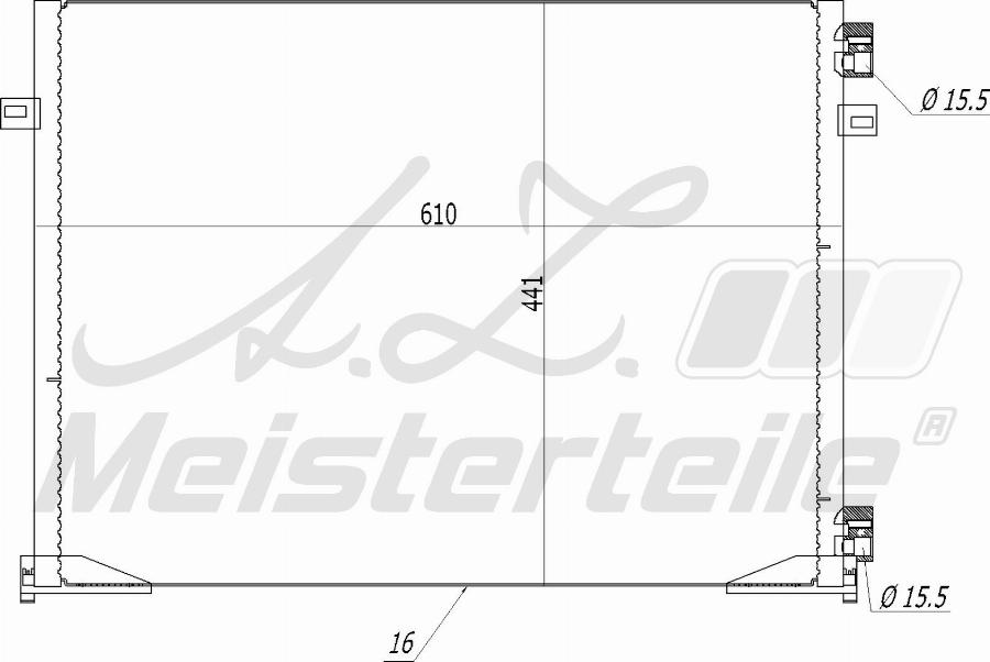 A.Z. Meisterteile AZMT-45-030-1294 - Кондензатор, климатизация vvparts.bg