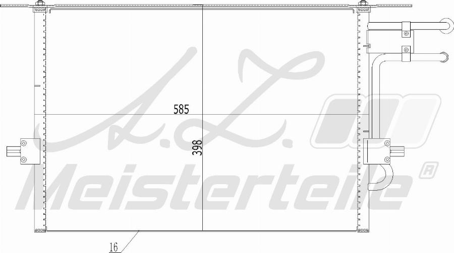 A.Z. Meisterteile AZMT-45-030-1205 - Кондензатор, климатизация vvparts.bg