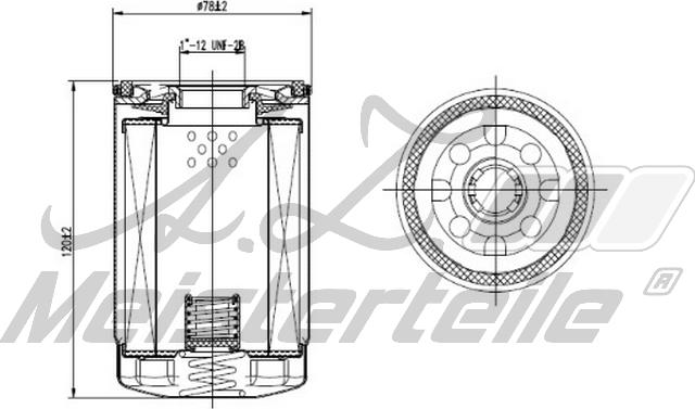 A.Z. Meisterteile AZMT-41-040-1340 - Маслен филтър vvparts.bg