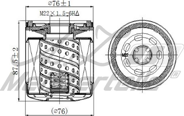 A.Z. Meisterteile AZMT-41-040-1334 - Маслен филтър vvparts.bg