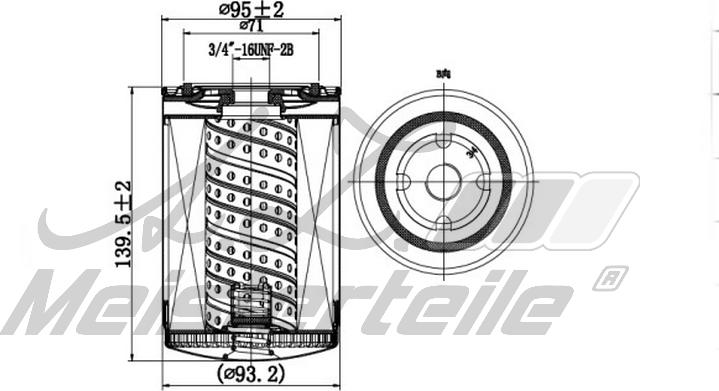 A.Z. Meisterteile AZMT-41-040-1337 - Маслен филтър vvparts.bg