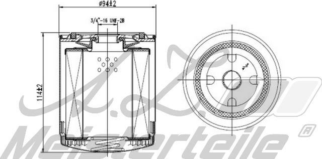 A.Z. Meisterteile AZMT-41-040-1329 - Маслен филтър vvparts.bg