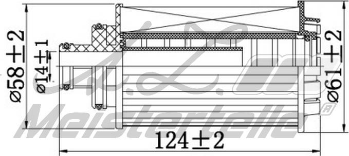 A.Z. Meisterteile AZMT-41-040-1324 - Маслен филтър vvparts.bg