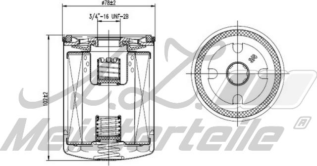 A.Z. Meisterteile AZMT-41-040-1322 - Маслен филтър vvparts.bg